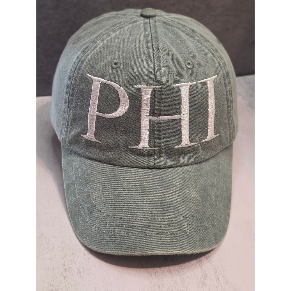 Adams MSU Phi Embroidered Baseball Cap Green Michigan State University Hat